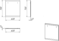 Stella Polare Зеркало Эвита 60 темно-серое – фотография-5